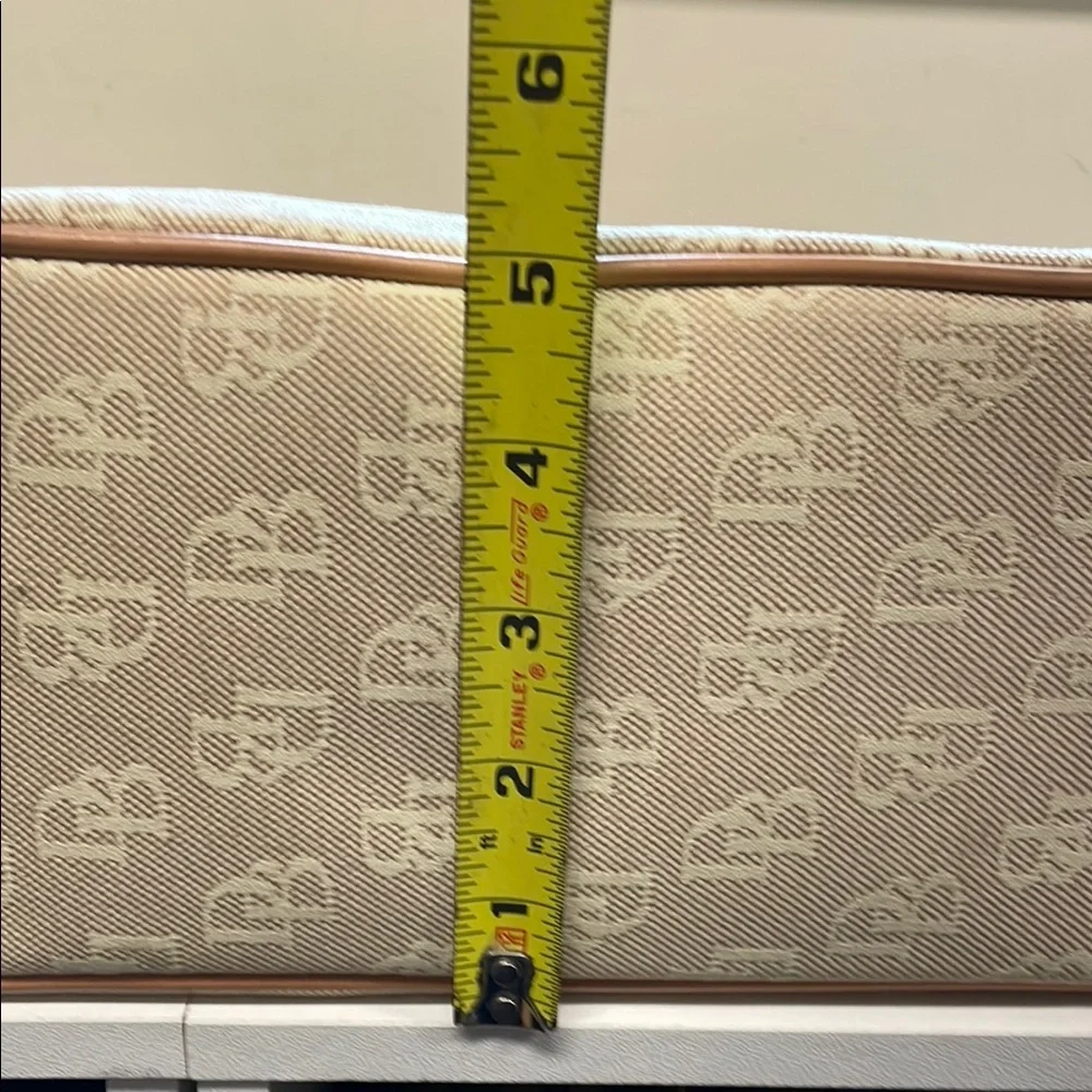 Dooney & Burke beige and tan Tote Bag